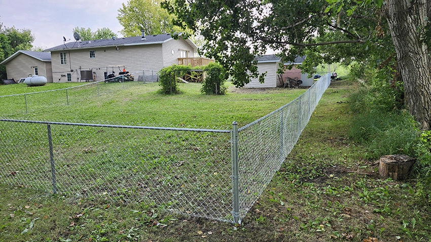 Chain link fencing for backyard safety in East Grand Forks MN