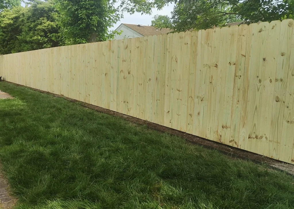 Custom wood fencing project completed in Grand Forks ND and East Grand Forks MN