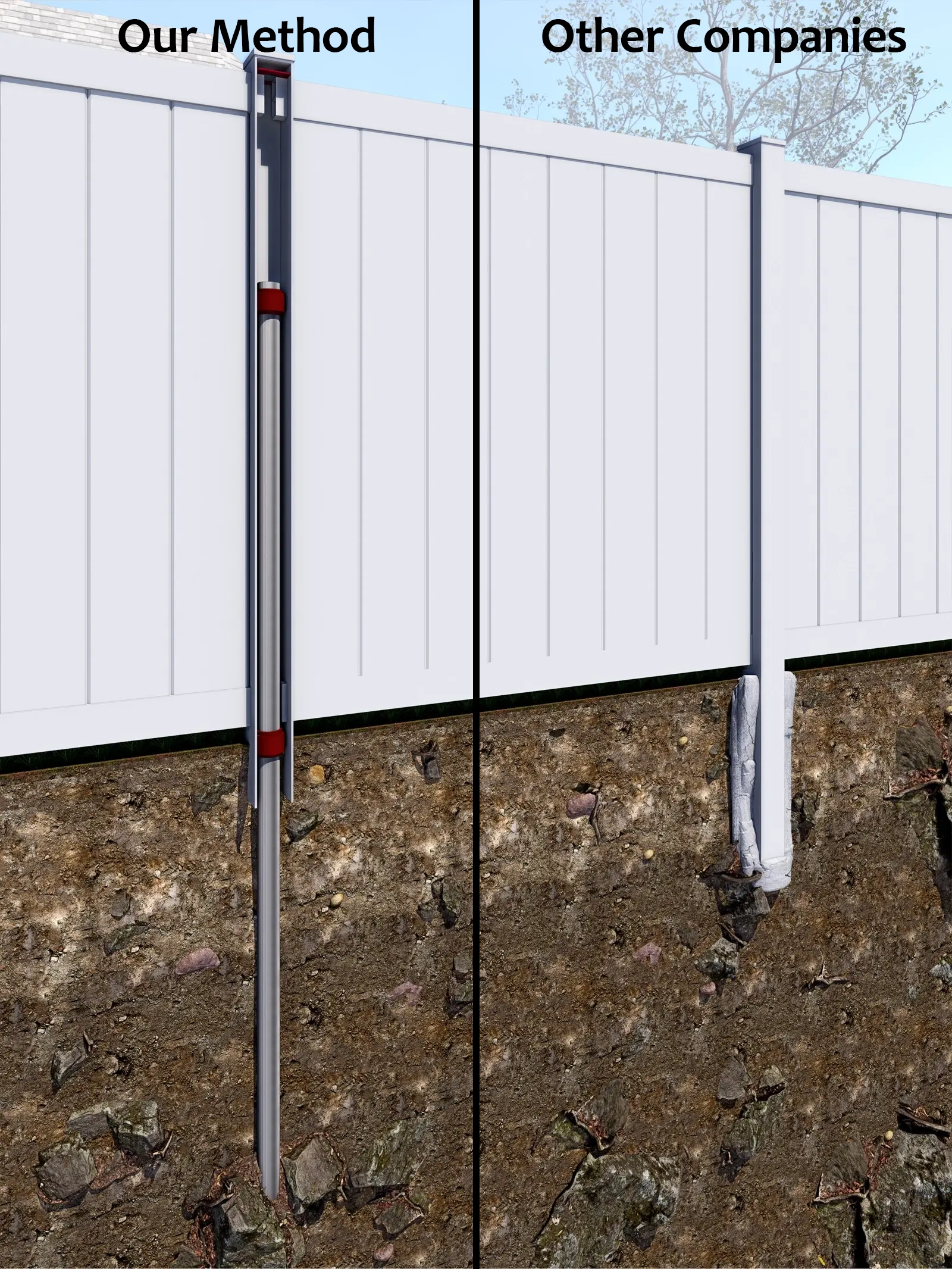 Sonyx fence installation Method