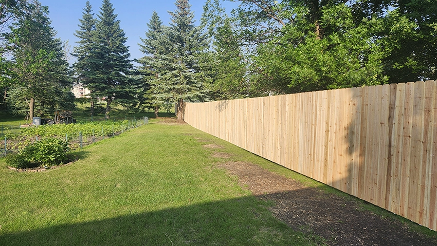 Wood Fence Installation in Bemidji, MN